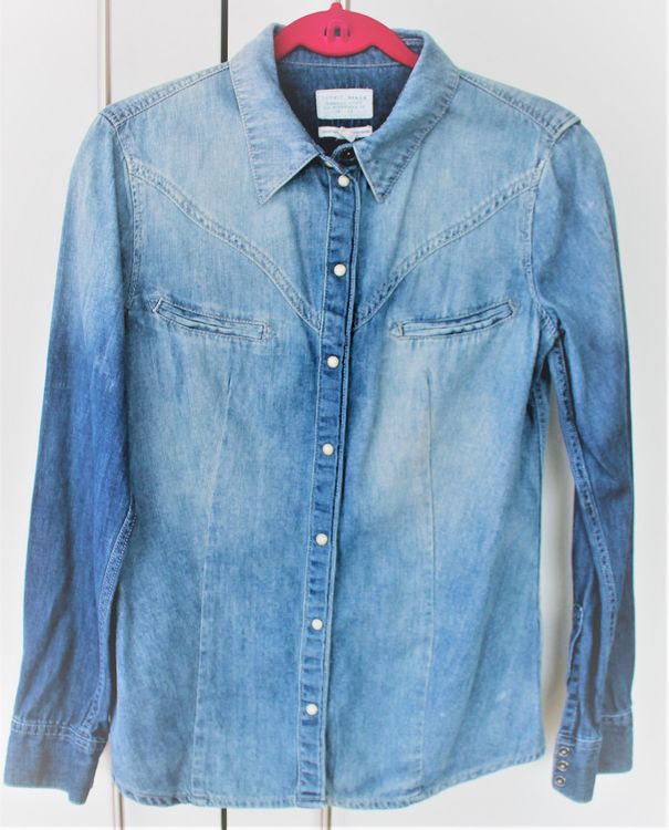 Damen Jeanshemd Mit Aufdruck - Lässiges Oberteil Für Alltag & Party