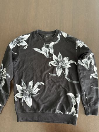 Zara Felpa Floreale Nera - Taglia S - Ottime Condizioni