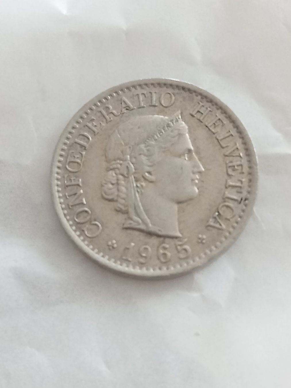 Tutti le monete: 10 cts 1965 – Usato da Alpnach Dorf venduto da ake-7x7v 1