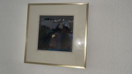 Gemälde mit Goldpapier "der verborgene Schatz"