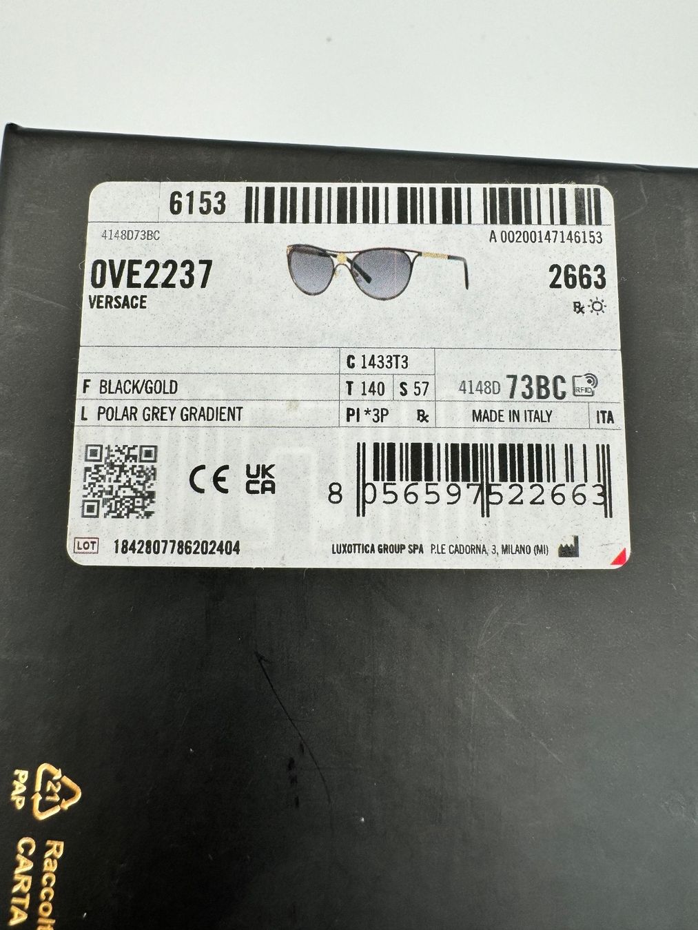 Versace Occhiali & Lenti: Versace Sonnenbrille Medusa Logo – Nuovo e nell'imballaggio originale da Wiedlisbach venduto da Sistershop 2