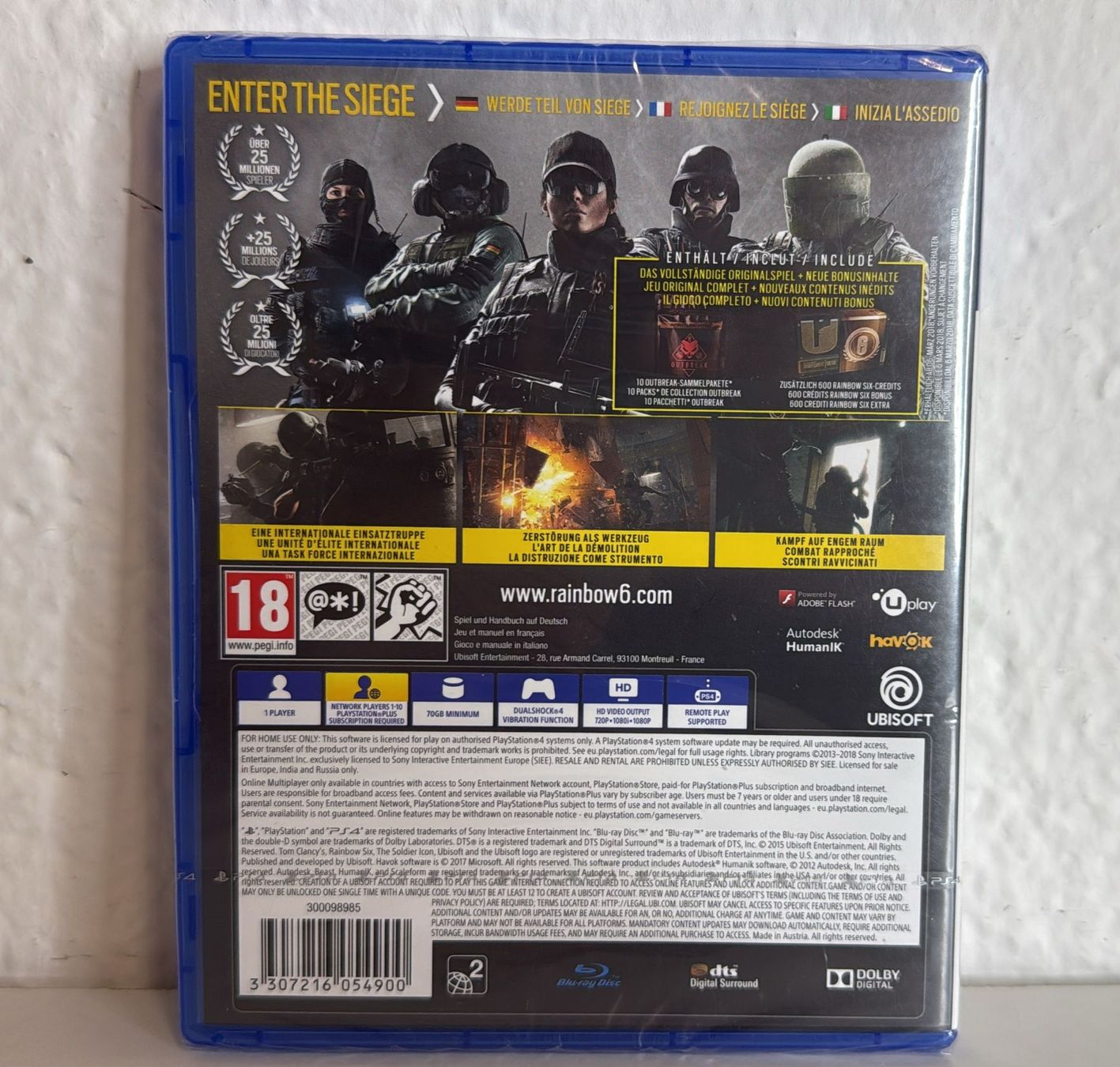 Giochi: Rainbow Six Siege Advanced Edition PS4 Spiel neu – Nuovo e nell'imballaggio originale da Ehrendingen venduto da lax21 1