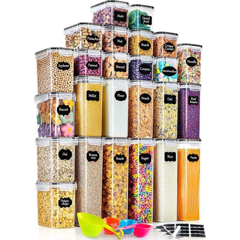 Contenitori & Simili: Vorratsdosen Set 25 Stück Luftdicht mit Deckel Küche Ordnung – Nuovo e nell'imballaggio originale da Hundwil venduto da pac_6jh8