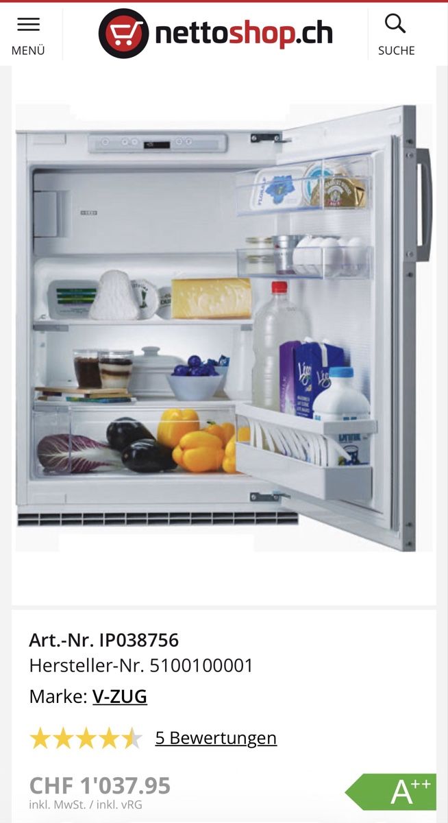 Frigoriferi: Kühlschrank weiss – Usato da Bargen BE venduto da Schmidere92 2