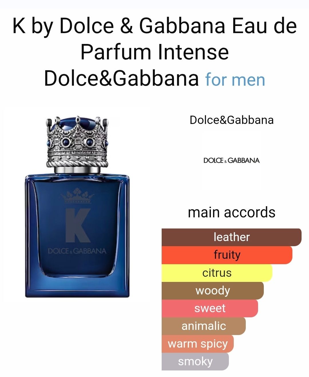 Dolce & Gabbana Profumi & Eau de Toilette: Dolce&Gabbana by K Intense – Nuovo (secondo la descrizione) da Utzigen venduto da DRAGONY23 2