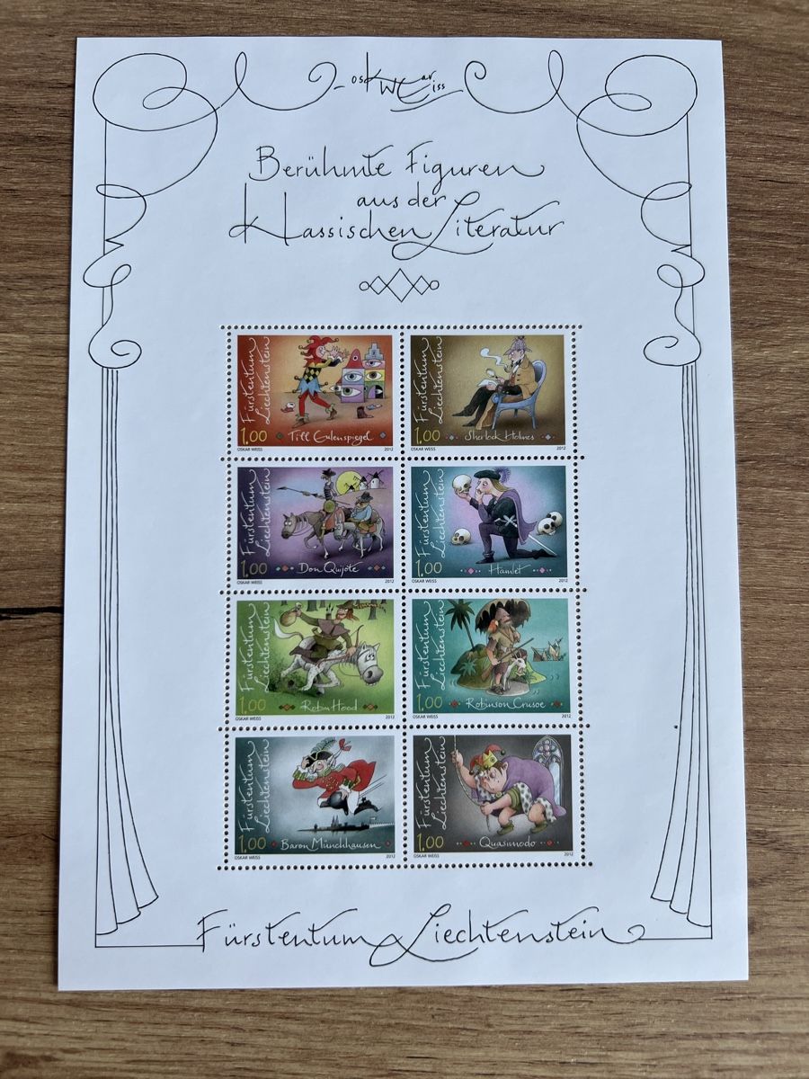 Tutti i francobolli: Liechtenstein Kleinbogen 2012 postfrisch / frankaturgültig – Nuovo (secondo la descrizione) da Braunau venduto da Desil2511