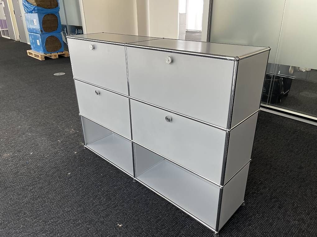 USM Cassettiere: USM Haller Sideboard Mattsilber 2x3 Top Zustand – Usato da Dietikon venduto da Kumar_Occasionen 3