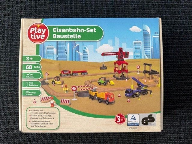Giocattoli: Playtive Eisenbahn-Set - Baustelle, 68 Teile – Usato da Lostorf venduto da Nick1258