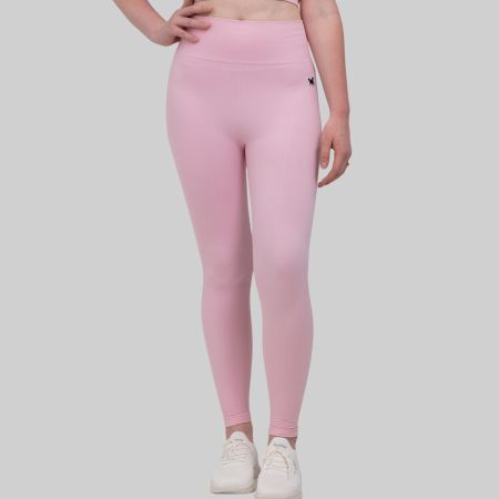 Leggings Seamless Damen Fitness Yoga High Waist Pink Gym XL