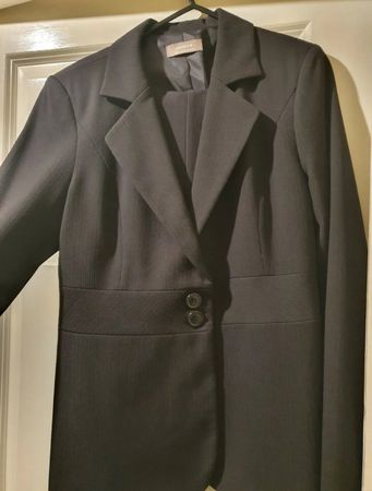 Womens Charcoal Suit Workwear Business Formal 2 pieces