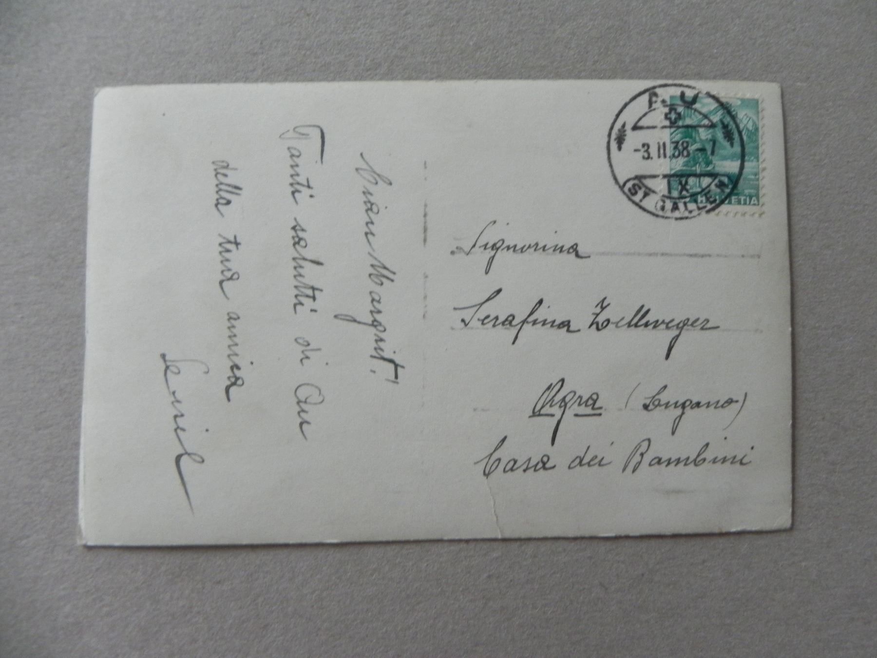 Cartoline postali: Ansichtskarte Au St.Gallen SG 1938 – Usato da Siebnen venduto da krimsie 1