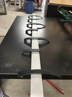 Garderobenleiste silber / schwarz