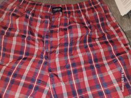 Rote karierte Herren Boxershorts - Grösse XXL !