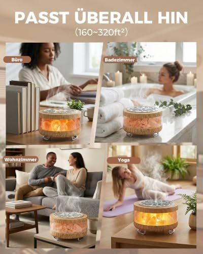 Diffusori di oli essenziali: Aroma Diffuser Salzkristall 300ml – Nuovo e nell'imballaggio originale da Hundwil venduto da Stallone5 5