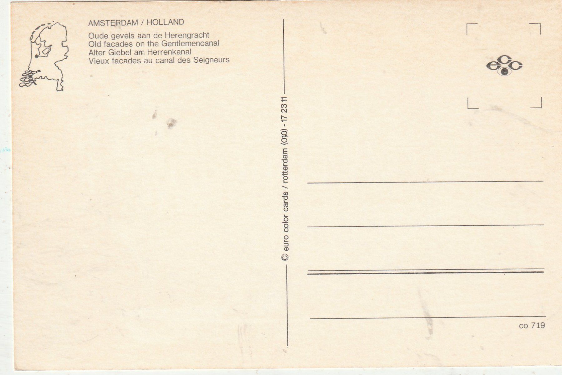 Cartes postales: Amsterdam – D'occasion à Lumbrein par made02 1