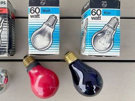 2er Set Philips Glühlampen E27 Vintage