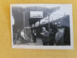 Historische Foto Bahnhof Bern SBB schwarz-weiss c1950