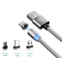 3 in 1 Magnetkabel für iPhone und Samsung