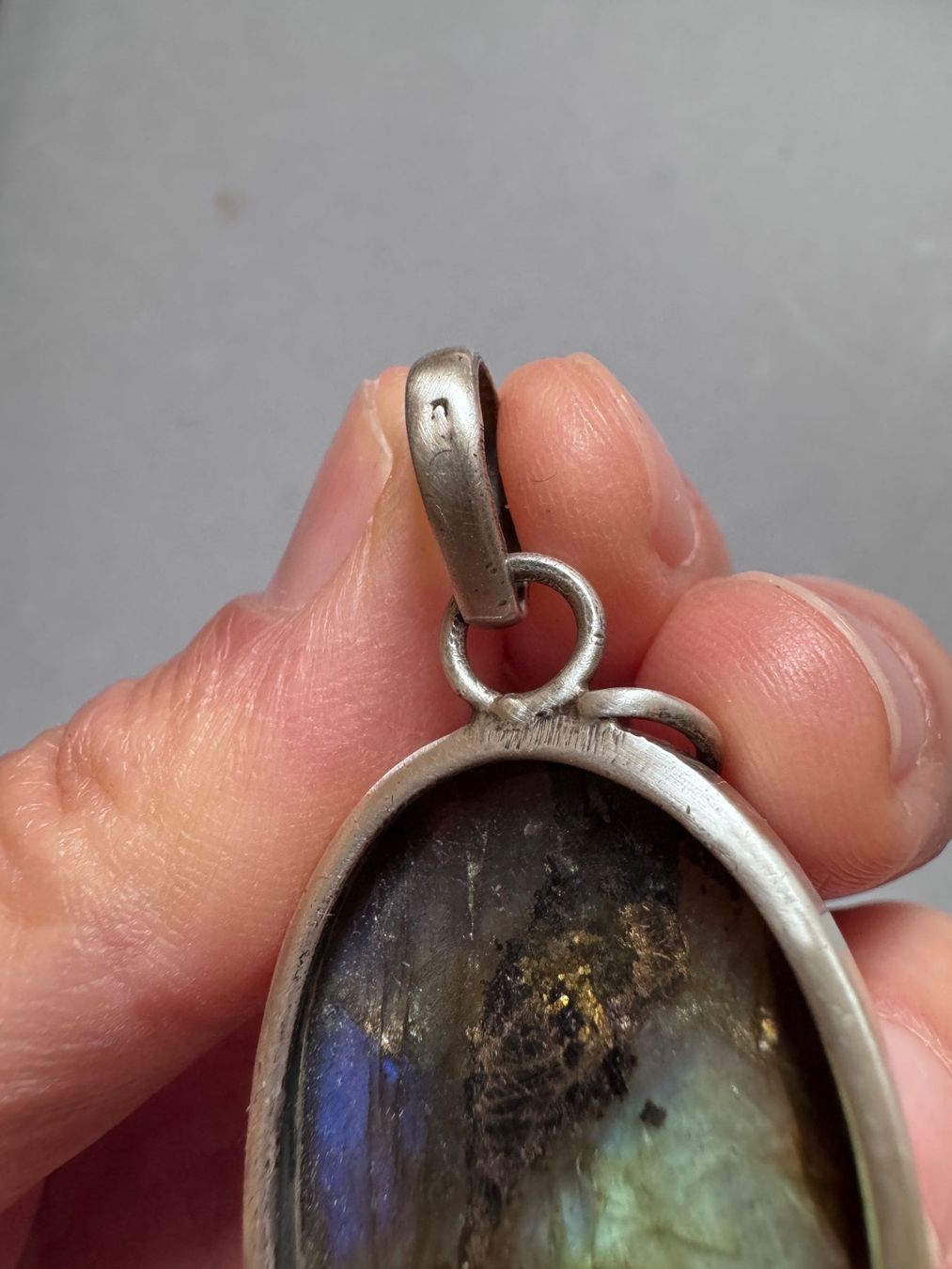 Ciondoli: Wunderschöne Labradorit Anhänger Silber S925 – Usato da Zürich venduto da hanna1990 1