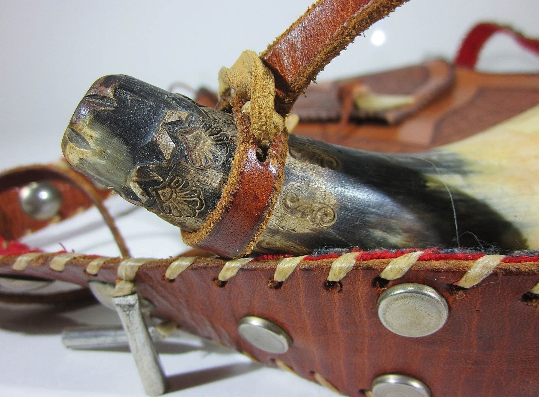 Borse: Jagdtasche mit Pulverhorn – Usato da Bäretswil venduto da robsonantik 3