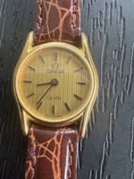 Omega De Ville Damenuhr, goldfarben – ungeprüft / defekt 
