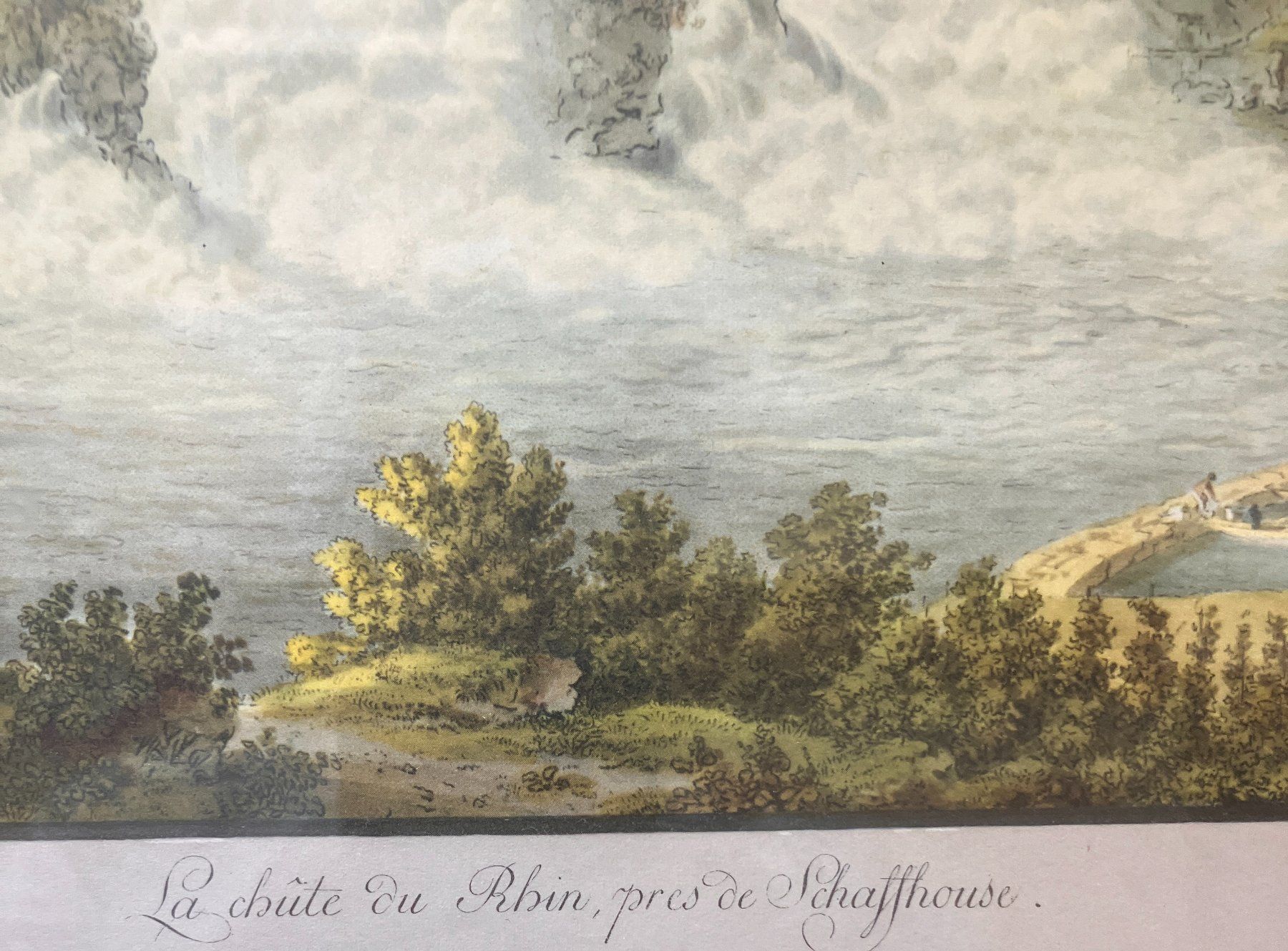 Incisioni: Stich Rheinfall mit Goldrahmen – Usato da Hallau venduto da andrekv 1