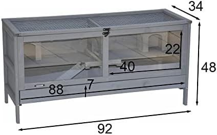 Gabbie, trasporto & Sicurezza: nanook Hamsterkäfig 92x38x48cm grau – Nuovo e nell'imballaggio originale da Bottighofen venduto da zaap 8