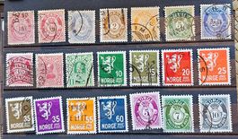 NORVEGE - timbres anciens