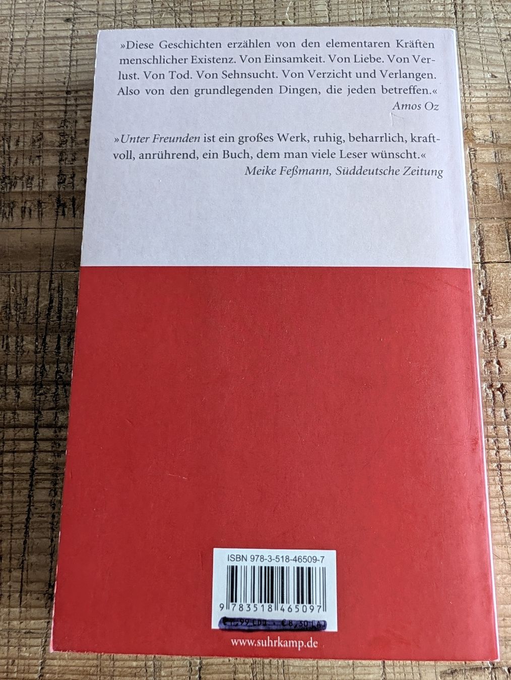 Libri: Unter Freunden - Amos Oz – Usato da Oberwil-Lieli venduto da stefim 1