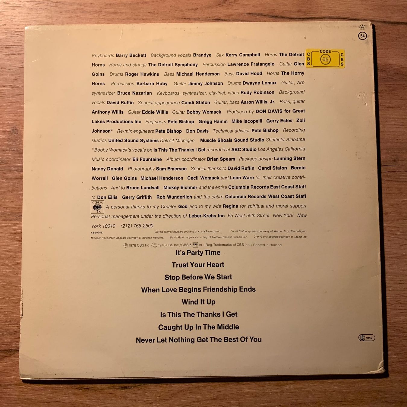 Dischi in vinile: Bobby Womack - Pieces...OG EU 1978...VG++/VG – Usato da Gals venduto da Diskopatshop 1