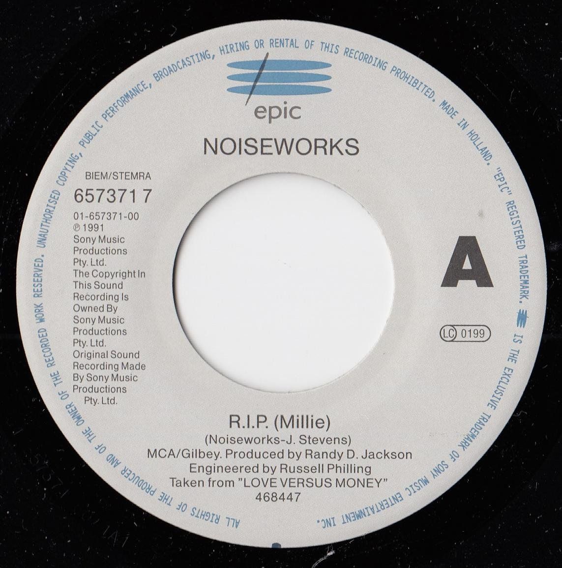 Schallplatten: Noiseworks Vinyl Single von 1991 – Gebraucht aus Volketswil von Abcrecords 2