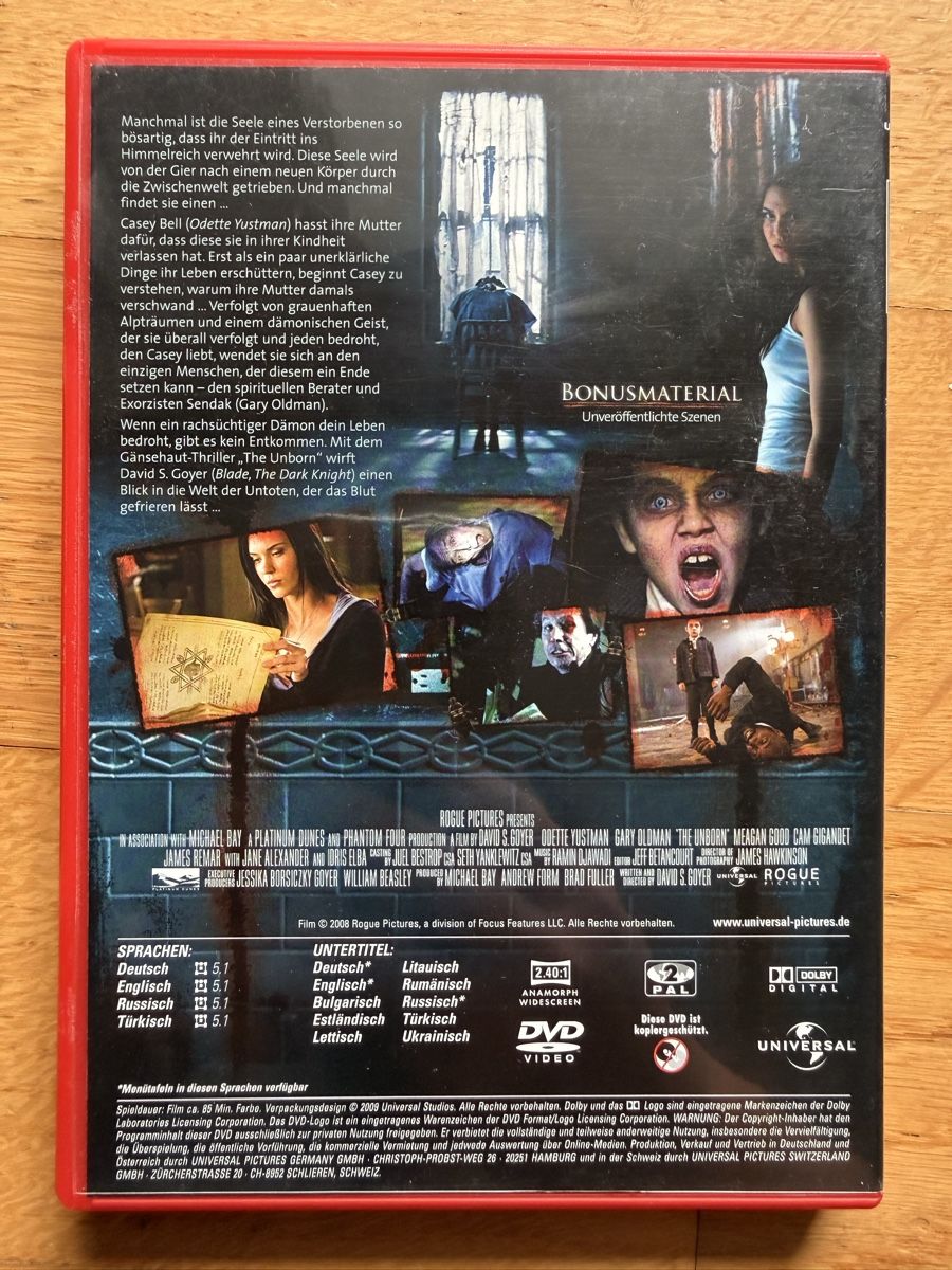 Tous les DVDs: The Unborn - DVD Uncut – D'occasion à Kölliken par nerdorado 1