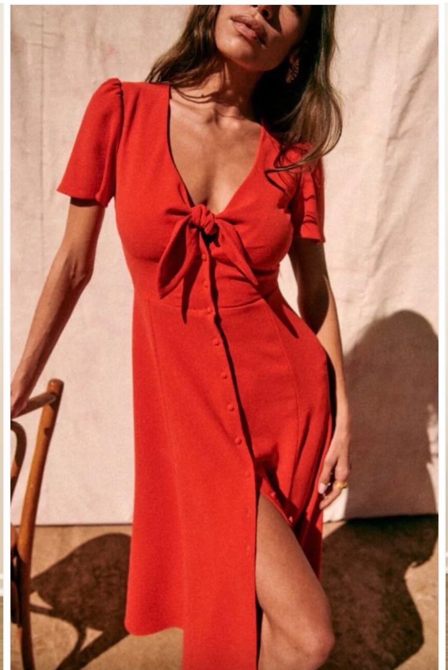 Sezane Vestiti: Robe rouge Sézane – Nuovo (secondo la descrizione) da Lausanne venduto da sou_w9bl 3
