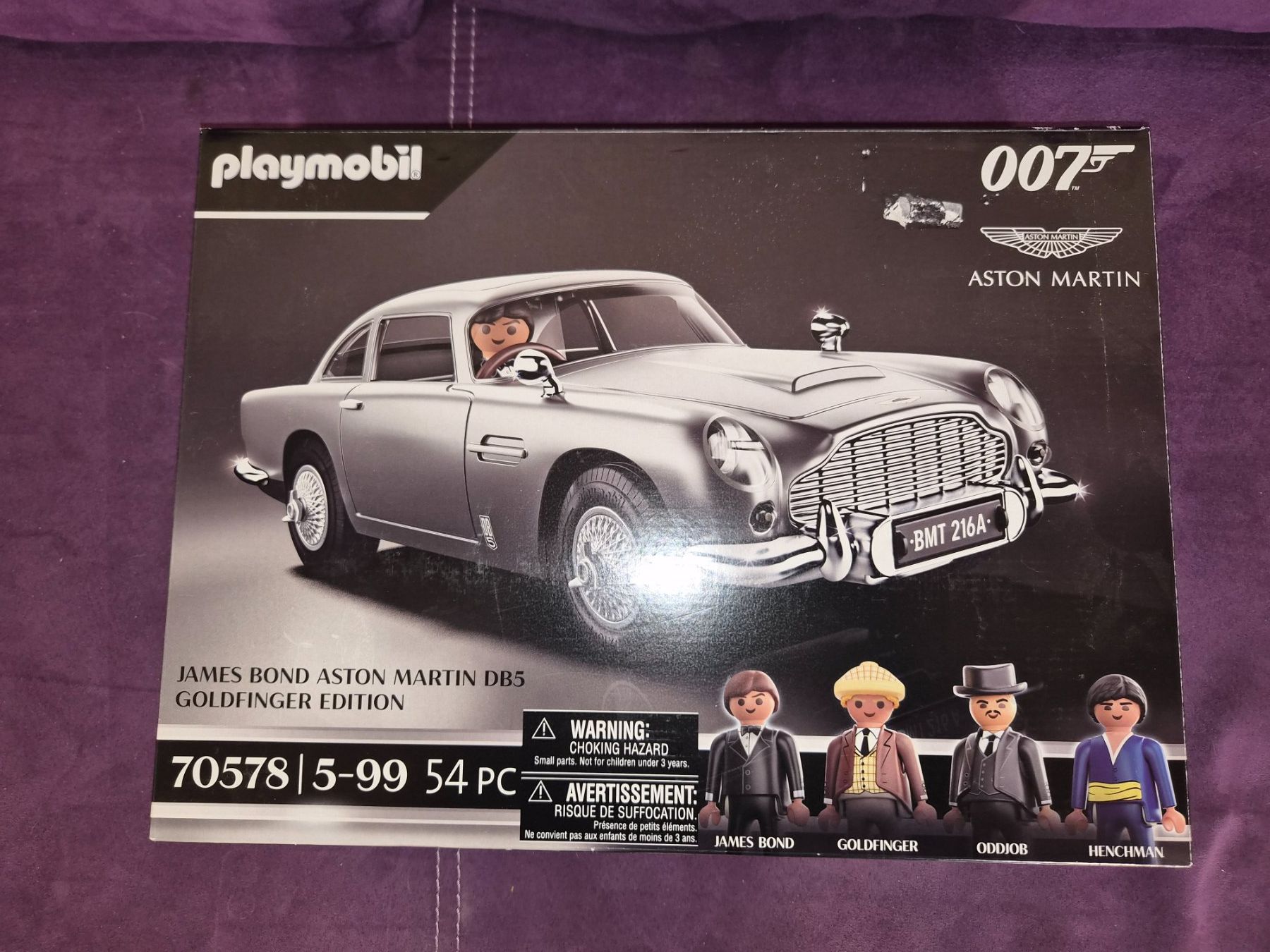 Playmobil Carro Aston Martin - 007 James Bond 54 Peças 70578 - Brinquedos de Montar e Desmontar