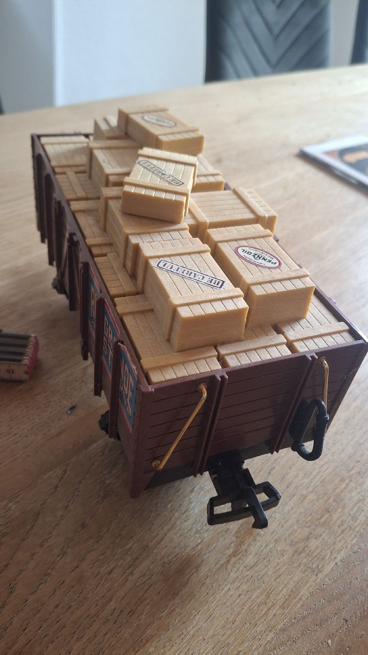 Modellini di ferrovie: Wagon de chemin de fer miniature, 2 wagons – Usato da Les Brenets venduto da flu_z9bl 1