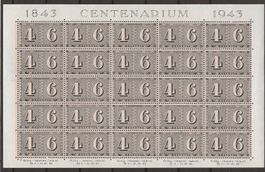 CH258 - Feuillet 100 ans des timbres suisses **