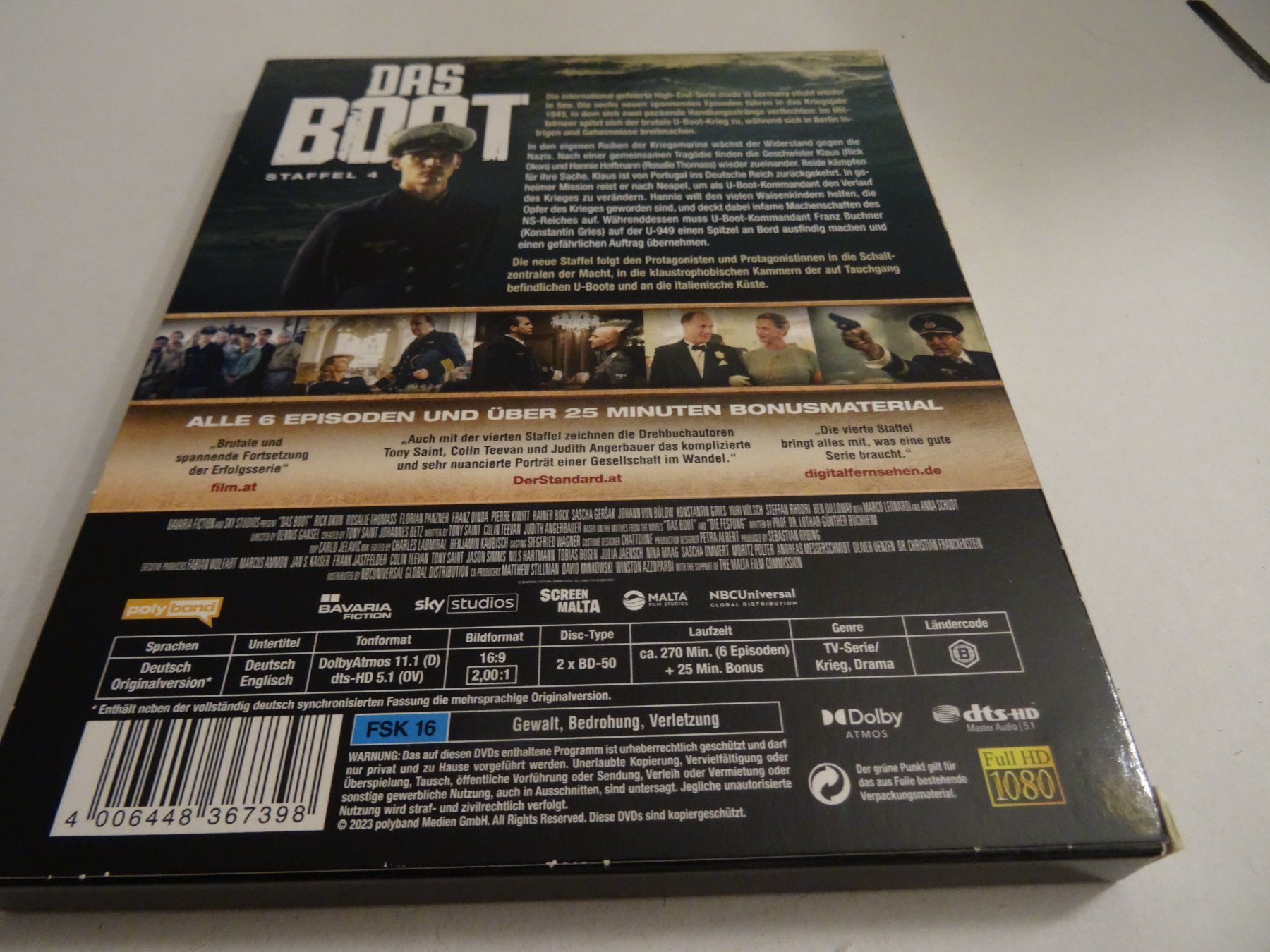 Alle DVDs: Blu-Ray Das Boot Staffel 4 – Gebraucht aus Olten von Disc-Verkauf 1
