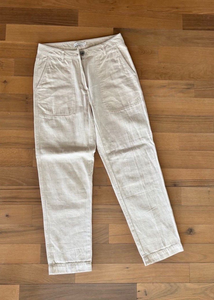 Hessnatur Pantaloni: Hessnatur Hose - Gr. 36 - Baumwolle/Leinen – Usato da Netstal venduto da gapow