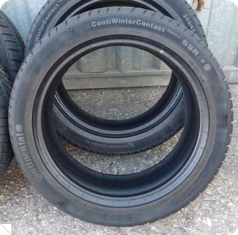 4 x Continental 245 45 R18 100V Runflat | Kaufen auf Ricardo