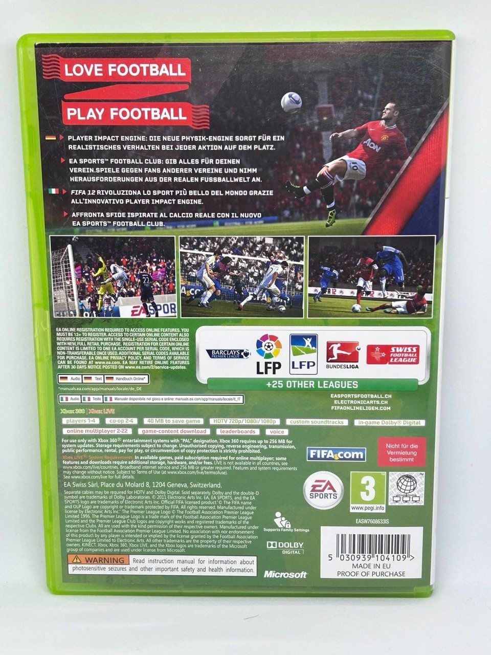 Microsoft Jeux: FIFA 12 per la console Xbox 360 – D'occasion à Giubiasco par LorisVale 1