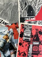 Cinzano Aperitiv - 4 alte Werbungen /Anciennes réclames 1956