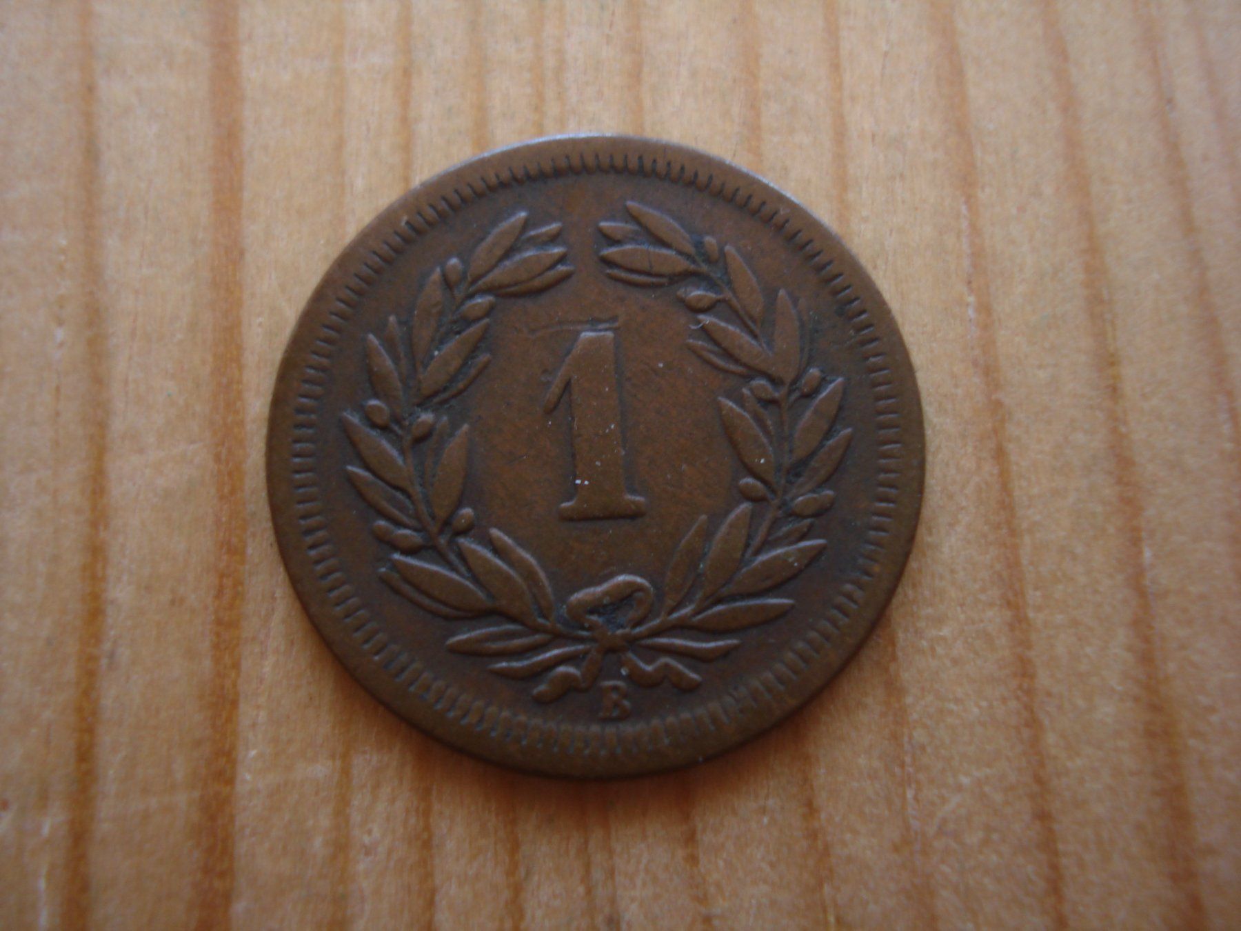 Alle Münzen: (P2) 1 Rappen 1872 – Gebraucht aus Erlach von Net-Coins 1