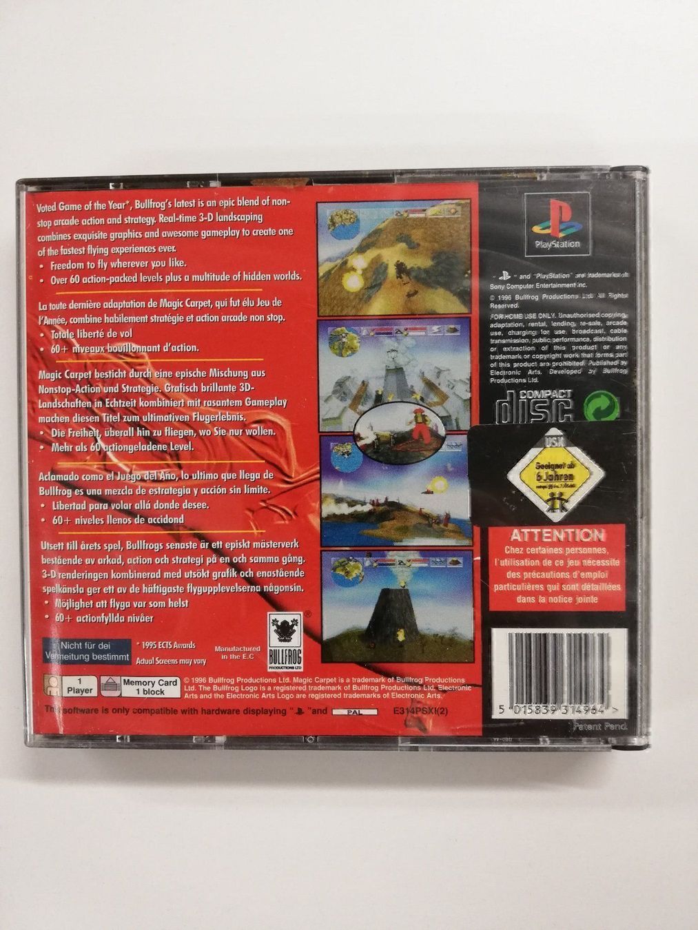 Sony Giochi: Magic Carpet /Sony Playstation 1 PSX PS1 – Usato da St. Gallen venduto da zorro_dc 1
