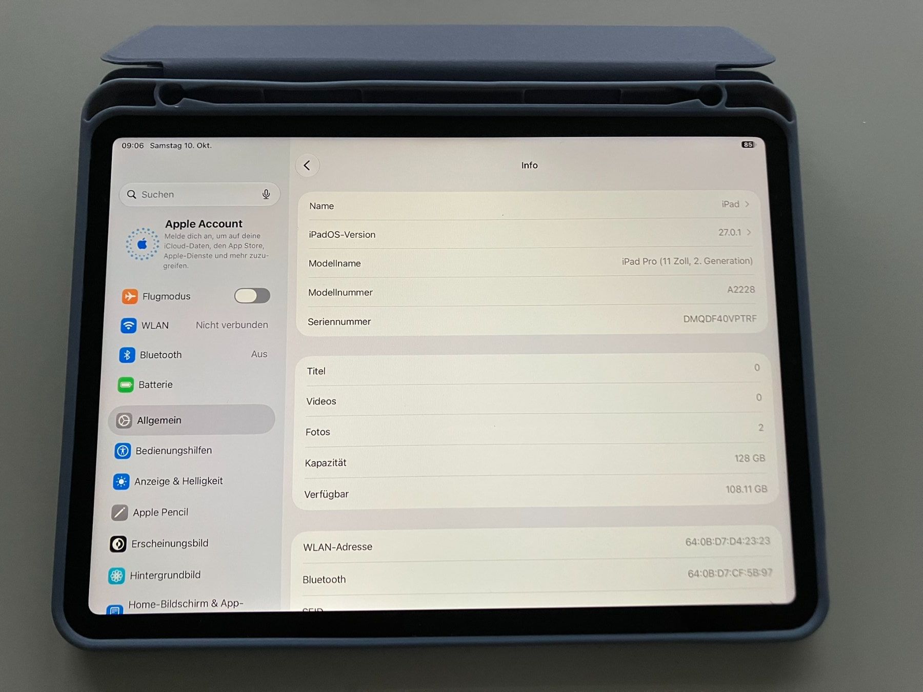 Apple Tablet PC: iPad Pro 11" 2. Generation WiFi / 128GB / Face ID – Gebraucht aus Meisterschwanden von Discus0 1