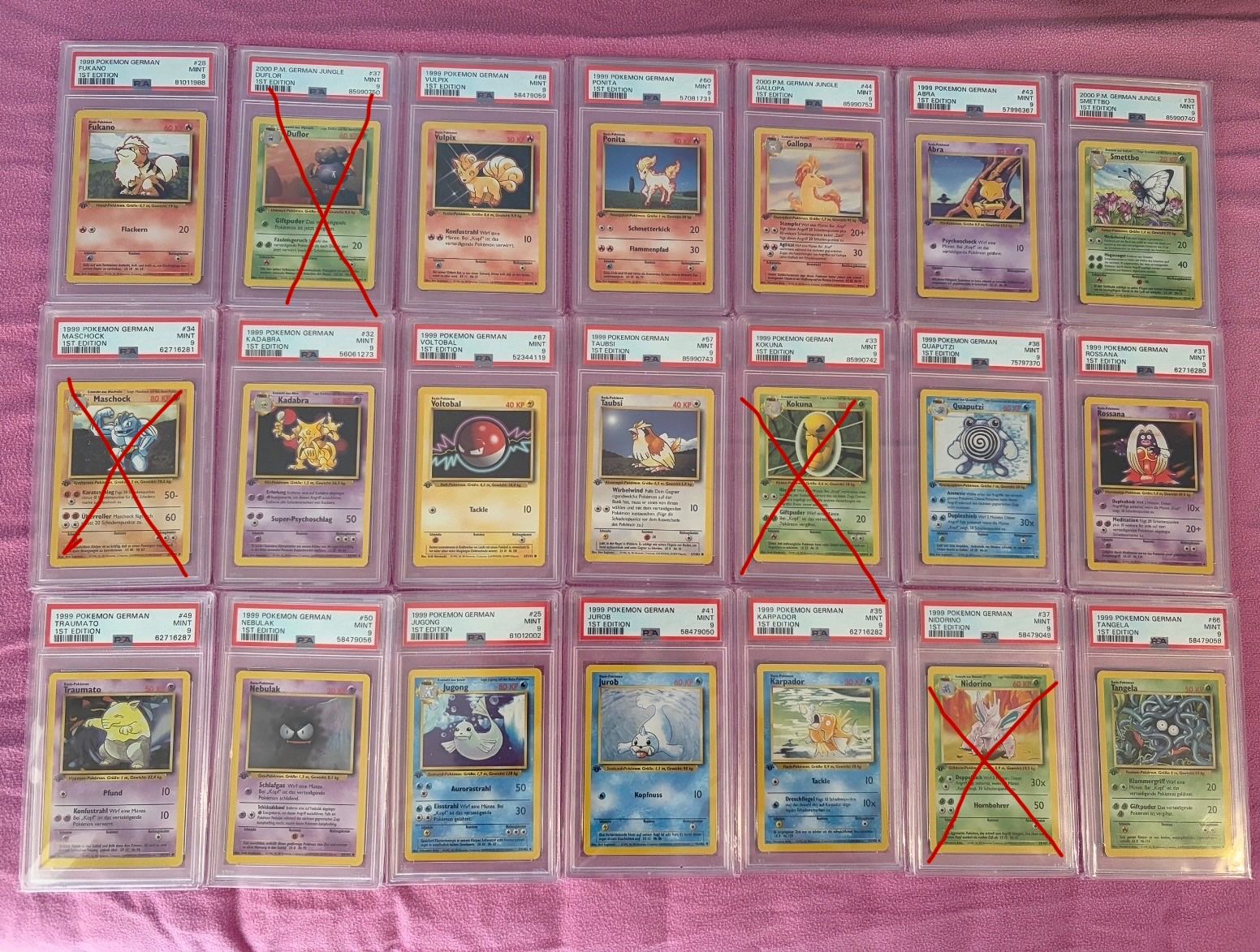 Pokémon Sammelbilder & Trading cards: PSA 9  1. Edition Base Set Jungle Karten 17x – Gebraucht aus Kesswil von tim_t2rm