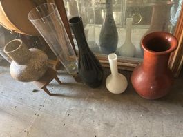 5 Vasen diverse Höhen