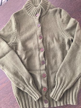 Hawico Cashmere Strickjacke, Gr. S, olivgrün, butterweich!