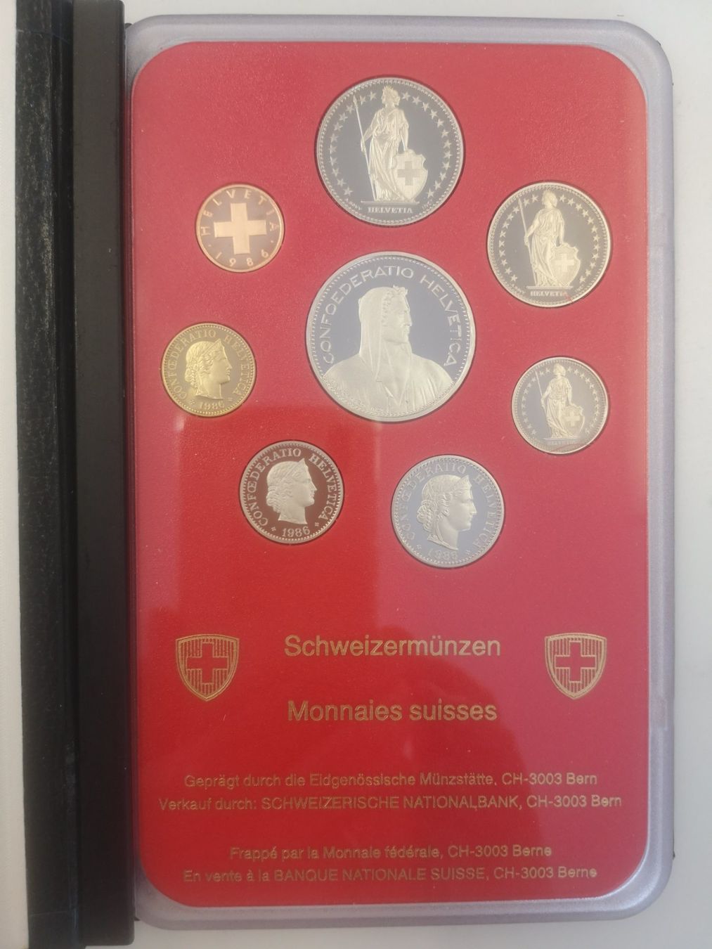 Alle Münzen: (2002) Orig. Münzsatz 1986, PP mit Karton – Gebraucht aus Rüthi (Rheintal) von erdnuessli1 1