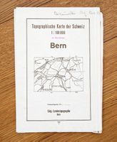 Topographische Karte Bern 1949