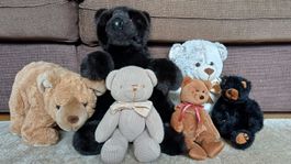 Collection d'ours en peluche en très bon état.